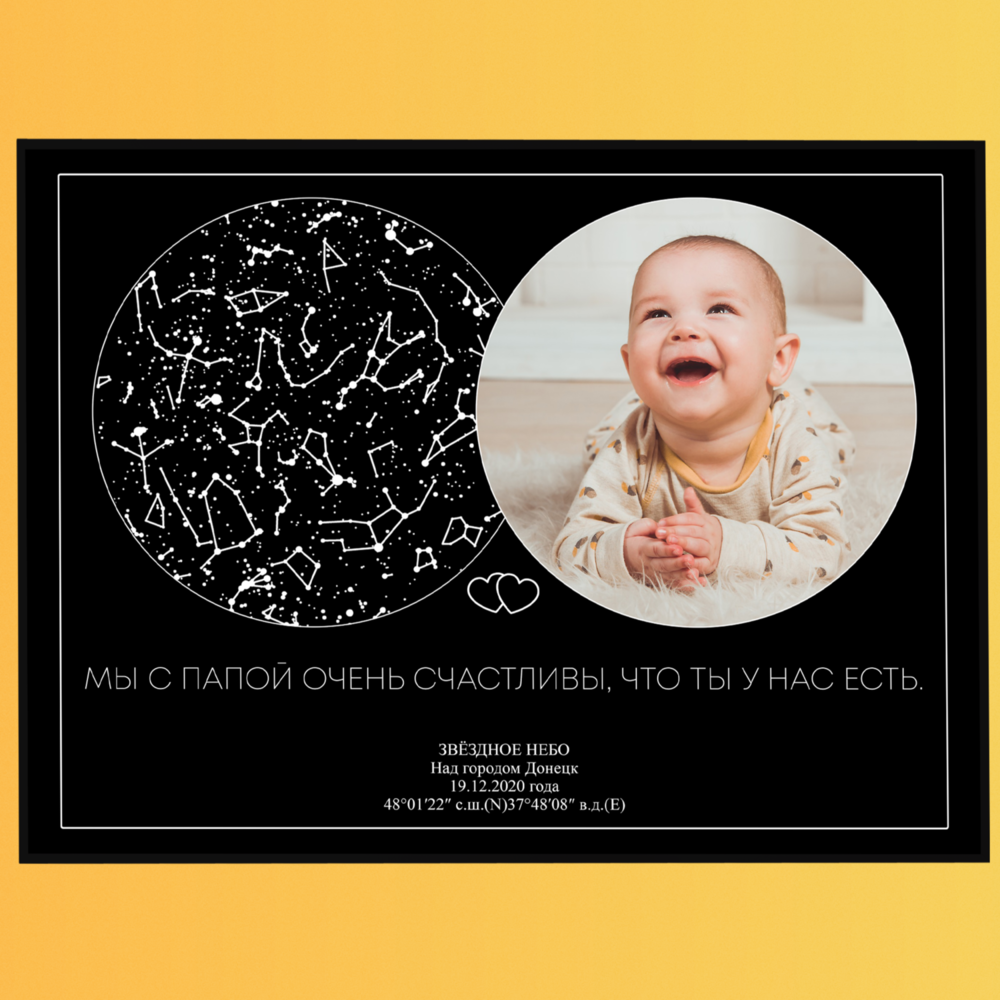 ДИЗАЙН: ЗВЁЗДНОЕ НЕБО И ИНДИВИДУАЛЬНОЕ ФОТО